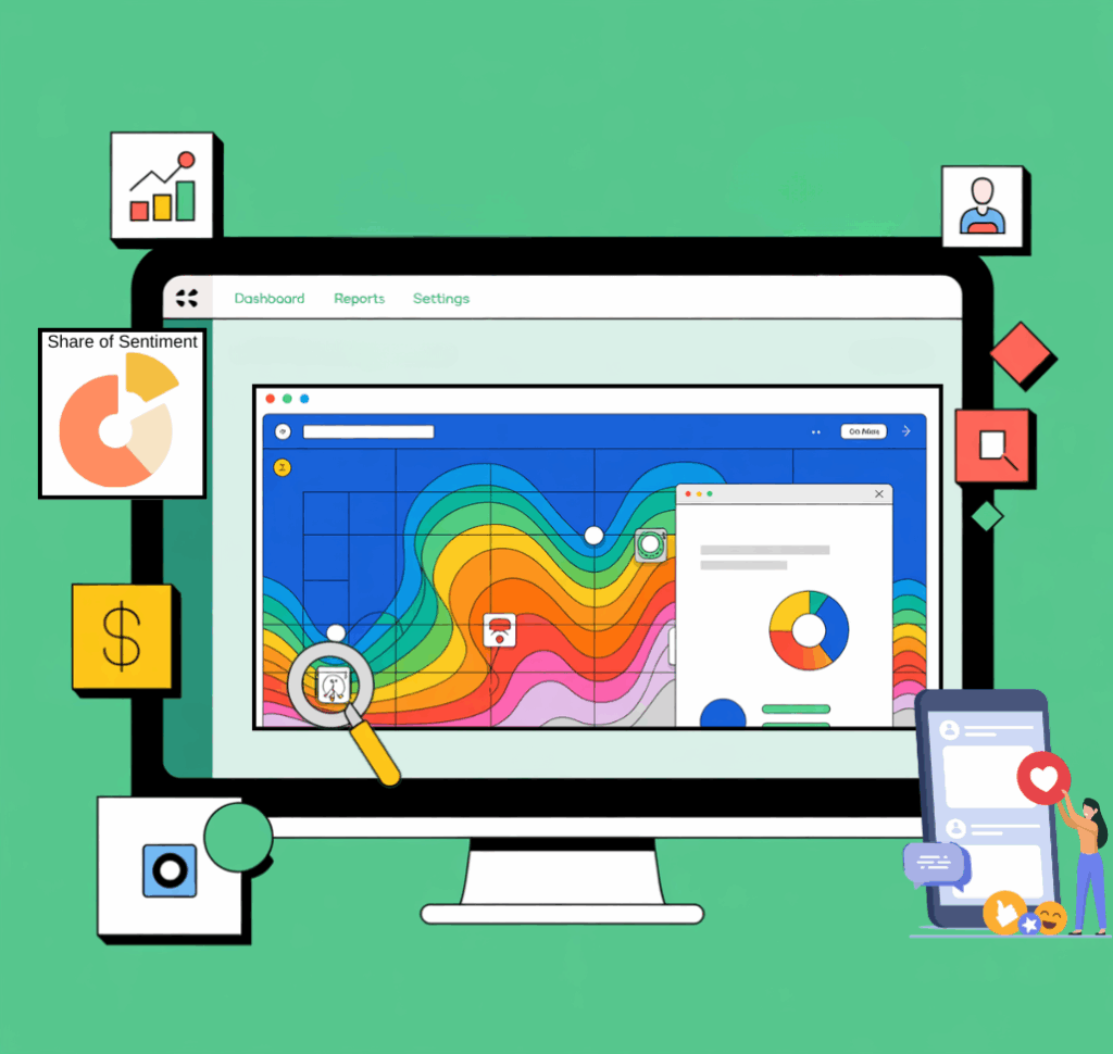 Heatmap showing user clicks and scroll behavior on a business website for optimization insights.