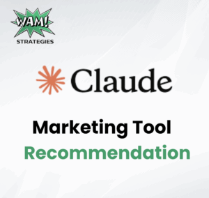 Business owner using Claude AI to automate emails and summarize tasks on a laptop in a modern workspace.