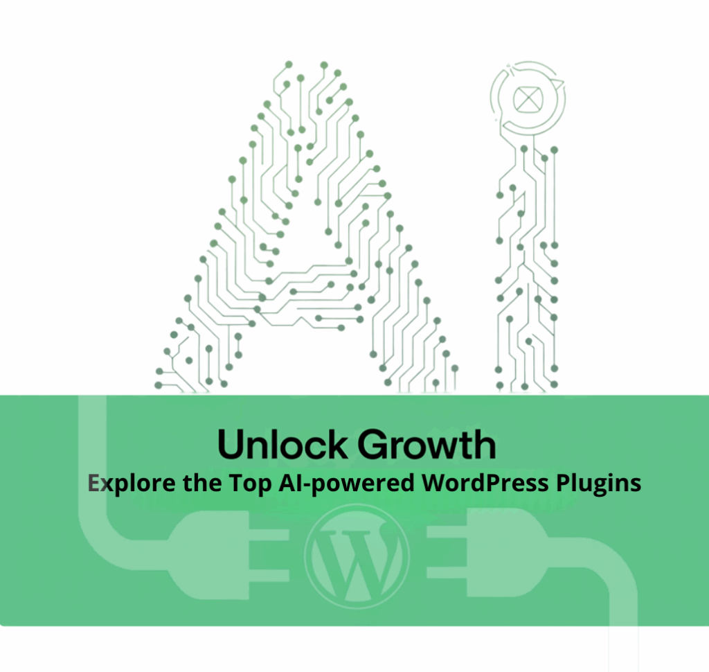 Dashboard view of AI WordPress plugins improving SEO, content creation, and chatbot automation for small business websites in 2025